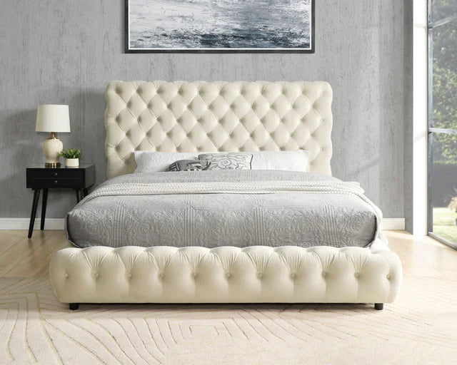 DREAM PLATFORM BED GRAY AVAILABLE IN QUEEN AND KING SIZES