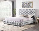 Switch DREAM PLATFORM BED GRAY AVAILABLE IN QUEEN AND KING SIZES 1 image