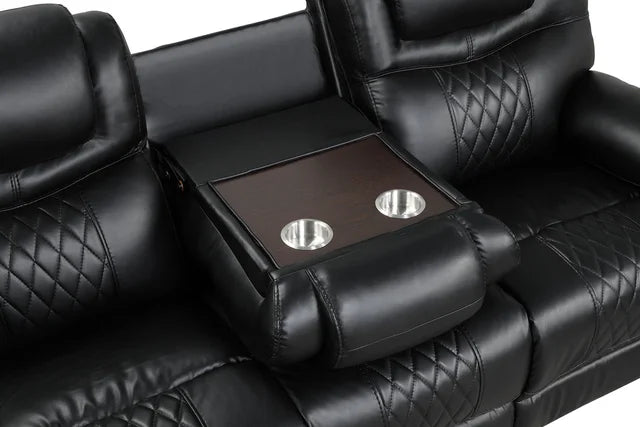 GALVESTON 3 PIECE RECLINING SET AVAILABLE IN BLUE BLACK AND BROWN