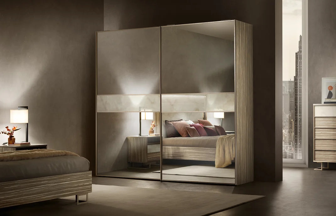 LUCE COLLECTION BEDROOM SET AVAILABLE IN QUEEN AND KING SIZES AS 4 PC OR 5 PC SETS