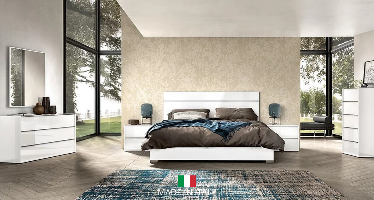 LUNA COLLECTION 5 PIECE BEDROOM SET AVAILABLE IN QUEEN AND KING SIZES
