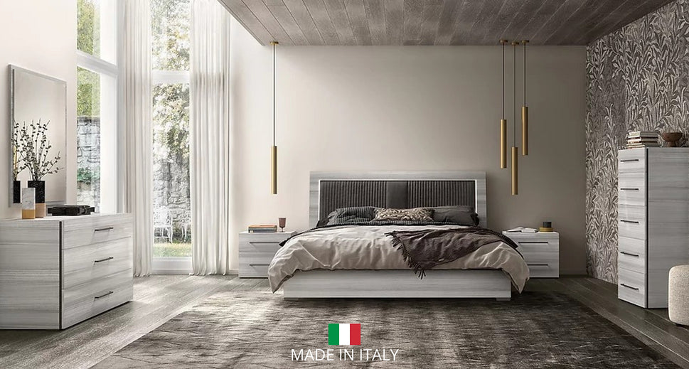 MIA UPH COLLECTION BEDROOM SET AVAILABLE IN QUEEN AND KING SIZES AS 4 PC OR 5 PC SETS