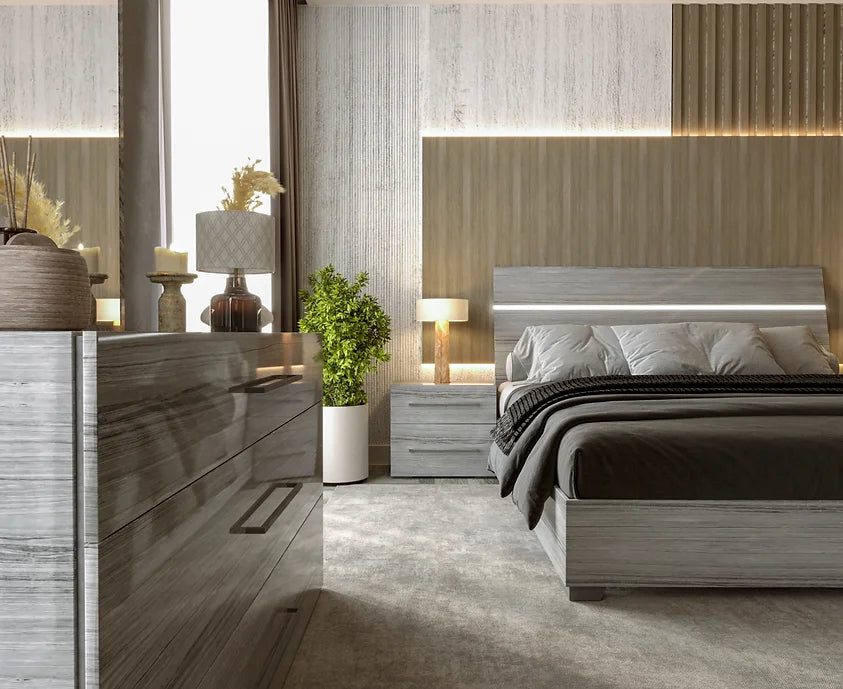 MIA COLLECTION BEDROOM SET AVAILABLE IN QUEEN AND KING SIZES AS 4 PC OR 5 PC SETS