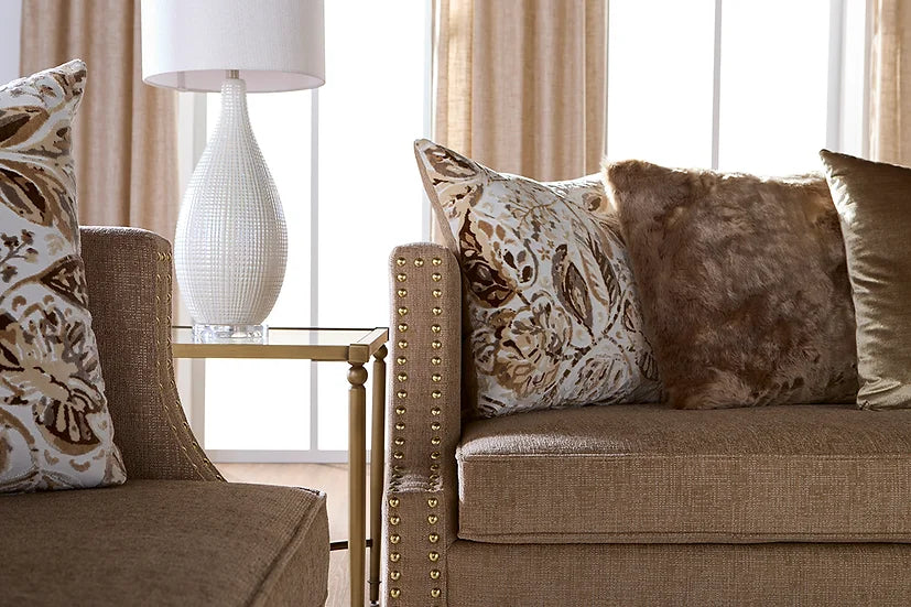 S17550 Simone Flax Sofa and Loveseat Living Room Set