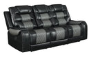 Switch S1987 PHOENIX 3 PIECE RECLINING LIVING ROOM SET AVAILABLE IN BLACK AND BROWN 2 image