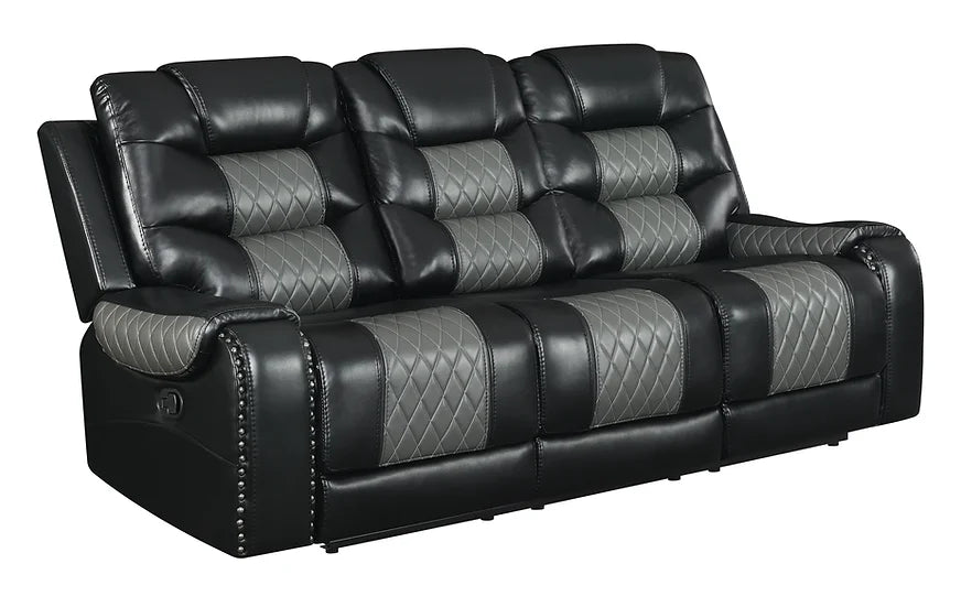S1987 PHOENIX 3 PIECE RECLINING LIVING ROOM SET AVAILABLE IN BLACK AND BROWN