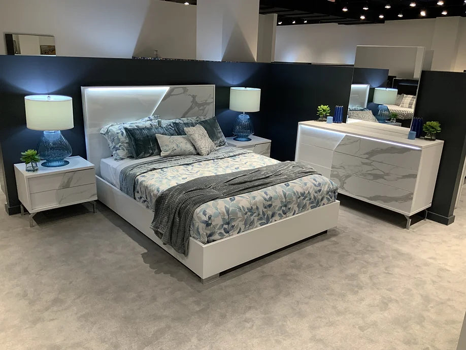 SOFIA COLLECTION BEDROOM SET AVAILABLE IN QUEEN AND KING SIZES AS 4 PC OR 5 PC SETS