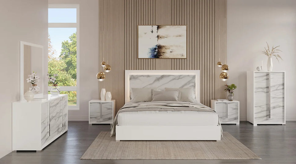 SONIA BEDROOM COLLECTION AVAILABLE IN QUEEN AND KING SIZES AS 4 PC OR 5 PC SETS