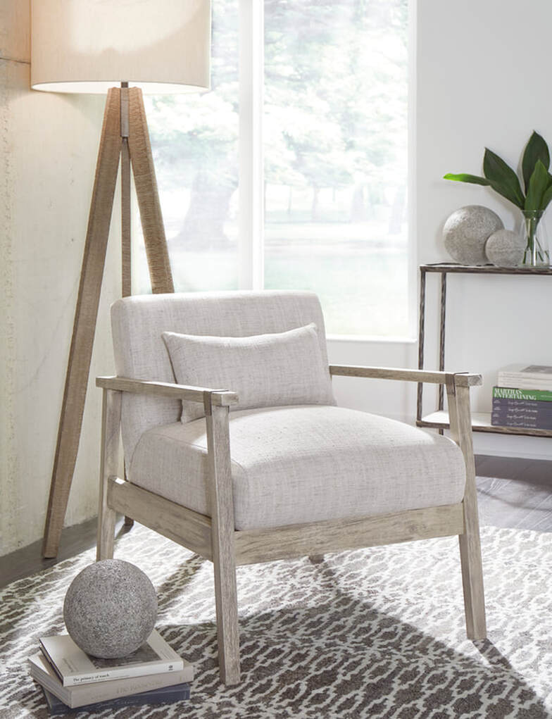 A3000335 ACCENT CHAIR PLATINUM COLOR