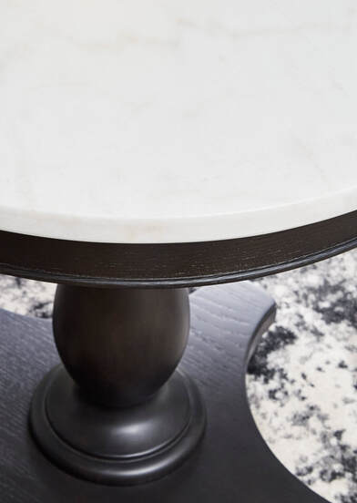 A4000565 ACCENT TABLE WITH MARBLE TOP