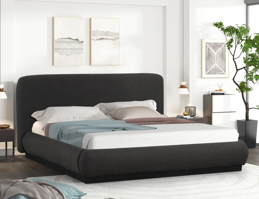 ANNIE BLACK PLATFORM BED AVAILABLE IN QUEEN AND KING SIZES