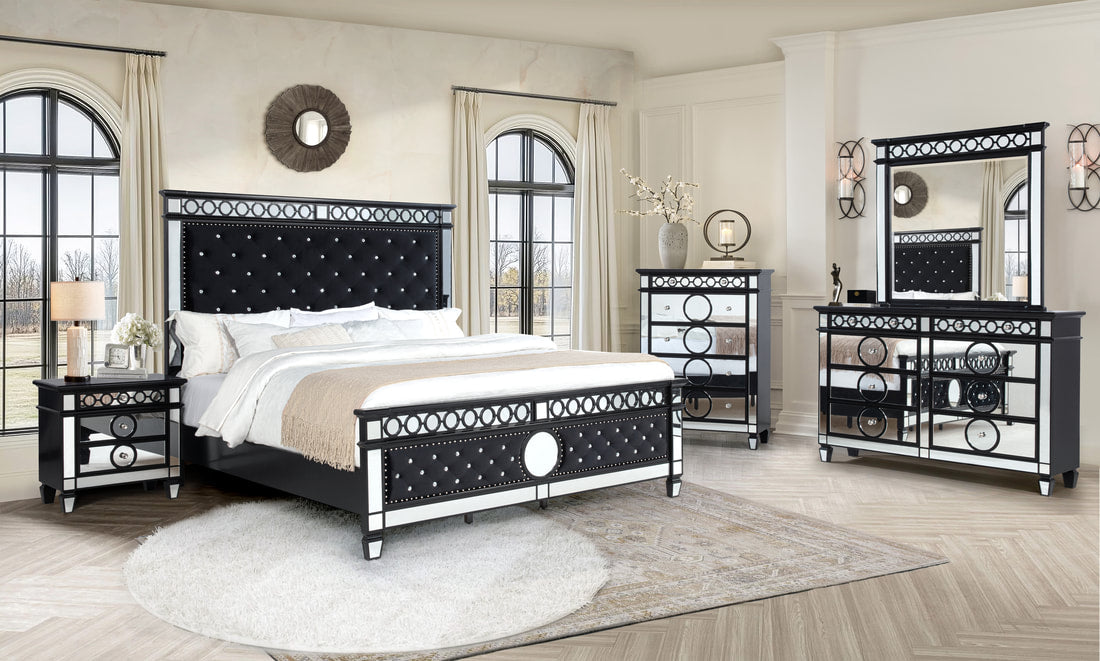 B5030 BEDROOM SET AVAILABLE IN QUEEN AND KING SIZES AS 4PC or 5PC SET