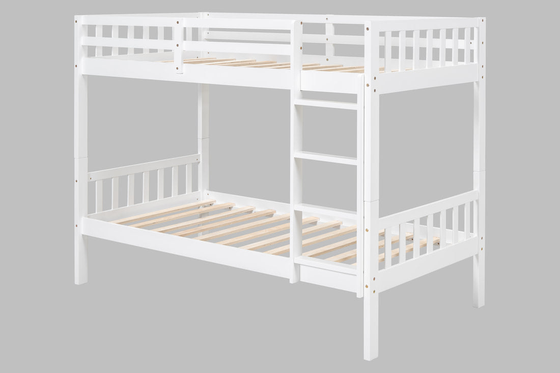 BB11 WHITE TWIN/TWIN BUNK BED