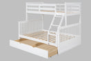 Switch BB21 WHITE TWIN/FULL BUNK BED WITH TWIN TRUNDLE 2 image