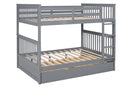 Switch BB33 GRAY FULL/FULL BUNK BED WITH TWIN TRUNDLE 2 image