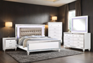 Switch BLANCA2 WHITE BEDROOM SET AVAILABLE IN QUEEN AND KING SIZES AS 4 PC 0R 5 PC SET 2 image