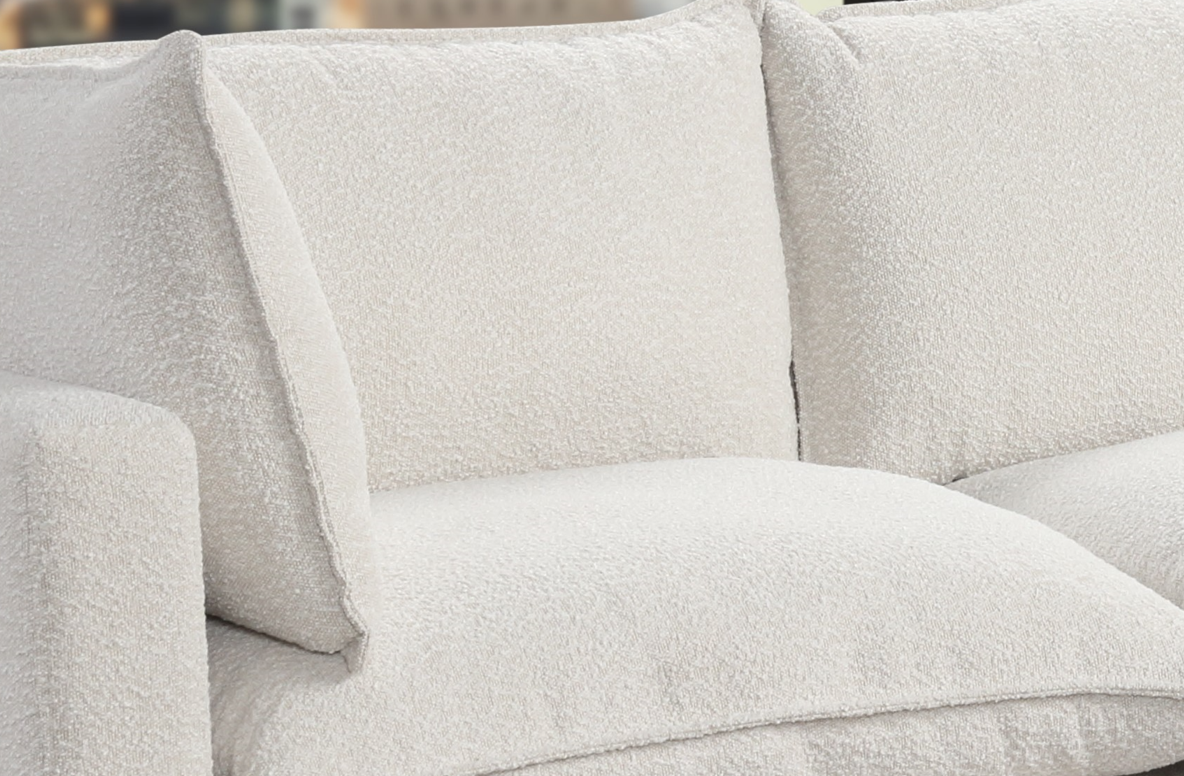 CLOUD2 BOUCLE FABRIC 4 PIECE MODULAR SECTIONAL SET