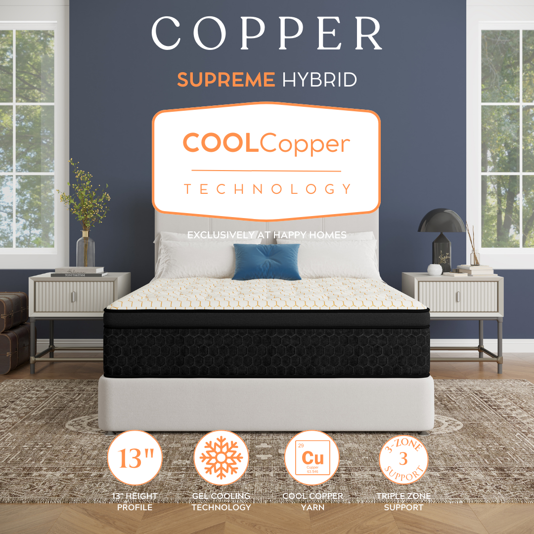 COPPER SUPREME HYBRID 13" PLUSH COMFORT AVAILABLE IN QUEEN AND KING SIZES
