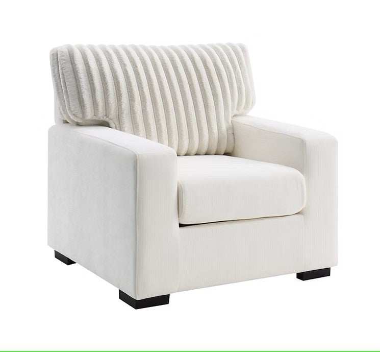 S1800 TARRA IVORY LIVING ROOM SET AVAILABLE AS 2 PIECE OR 3 PIECE SET