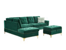 Switch S123 JOY REVERSIBLE GREEN SECTIONAL AVAILABLE AS 2 PIECE OR 3 PIECE WITH OTTOMAN 2 image