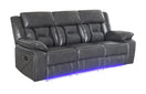 Switch S8098 CONCORD 3 PIECE LIGHT GREY RECLINING SET 2 image