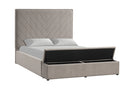 Switch B8012 MIO GREY BED WITH STORAGE AVAILABLE IN FULL QUEEN AND KING SIZES 3 image