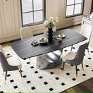 Switch LEXI MATT BLACK 79&quot; DINING TABLE - RANI CHAIRS CAN BE PURCHASED SEPERATELY 3 image