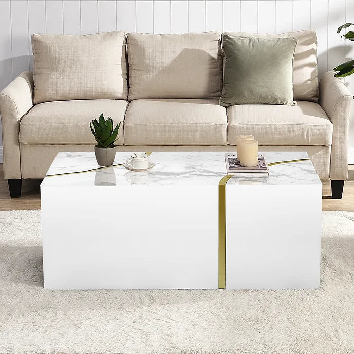 A-CT05 STONE COFFEE TABLE