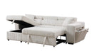 Switch S8977 BONATERRA BEIGE REVERSIBLE SECTIONAL WITH PULLOUT BED 3 image
