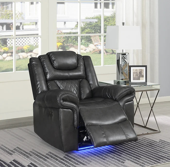 S2020 PARTY TIME 2 PC BROWN RECLINING  SET
