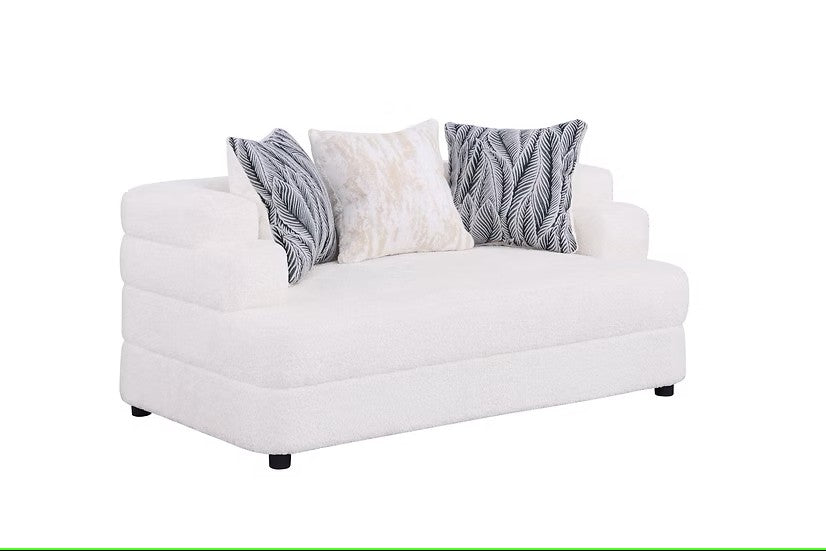 S1400 STEPSO CREAM LIVING ROOM SET AVAILABLE AS 2 PIECE OR 3 PIECE SET
