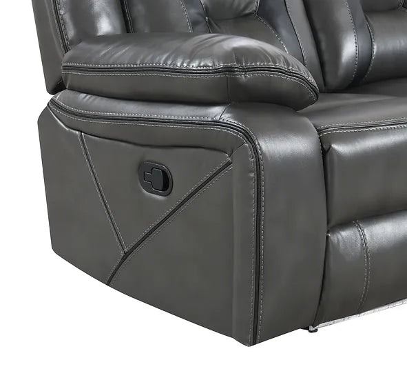 S8098 CONCORD 3 PIECE LIGHT GREY RECLINING SET