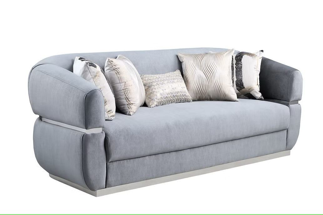 S3500 CARMELA GREY LIVING ROOM SET AVAILABLE AS 2 PIECE OR 3 PIECE SET