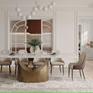 Switch LEXI GLOSSY WHITE 79&quot; DINING TABLE - SERAPION CHAIRS CAN BE PURCHASED SEPERATELY 3 image