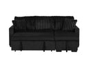 Switch S8670 NORI BLACK SECTIONAL WITH PULL-OUT BED AND STORAGE CHAISE 3 image