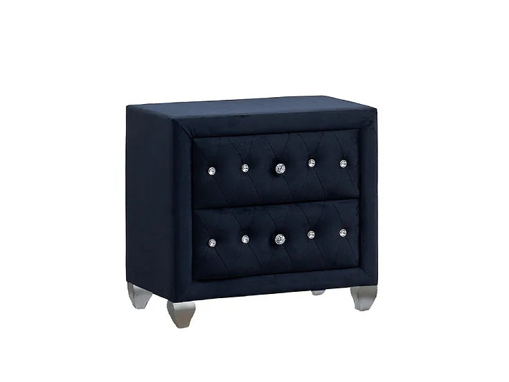 B2030 DIVINA BLACK BEDROOM SET AVAILABLE IN QUEEN AND KING SIZES