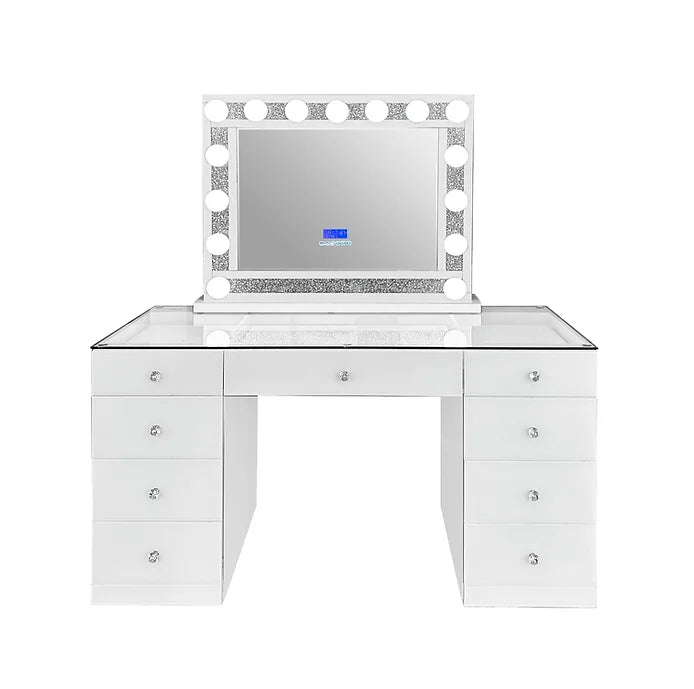 A-VM04-BIRI MIRROR WITH CONSOLE WITH LED LIGHTS AND AND BLUETOOTH SPEAKER