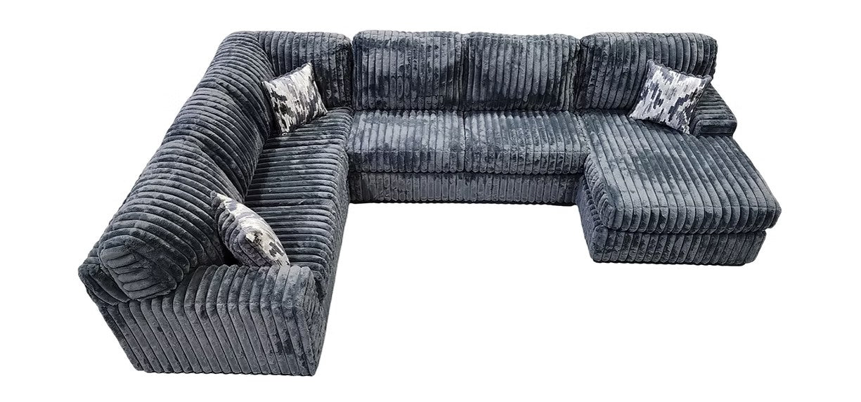 S319 AUSTIN 3 PIECE GREY SECTIONAL