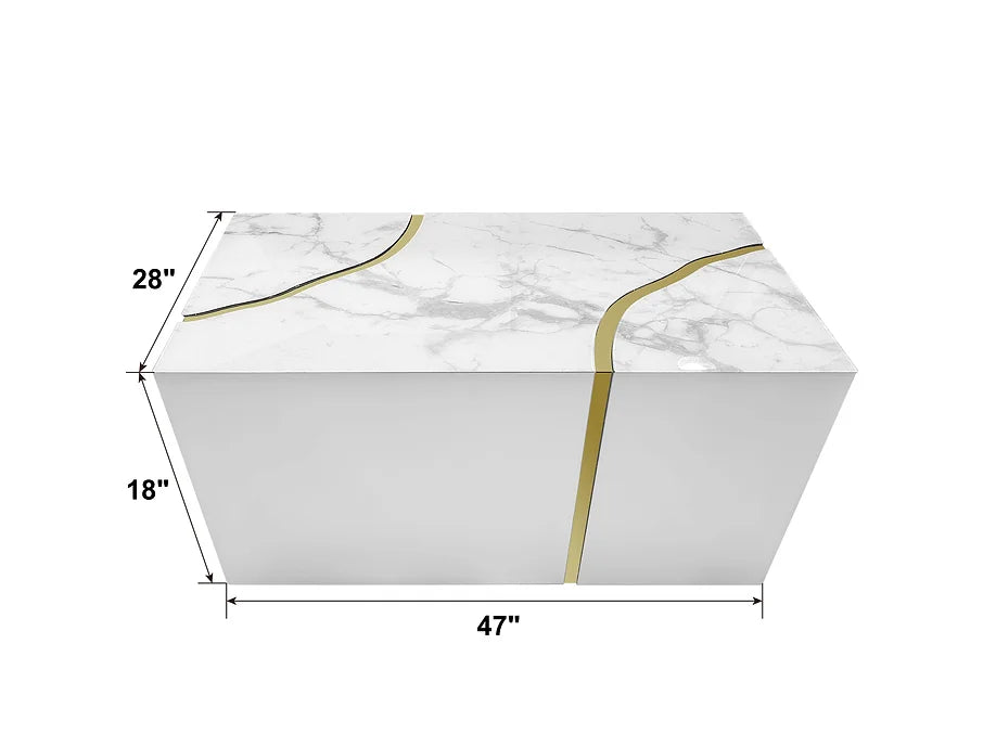 A-CT05 STONE COFFEE TABLE