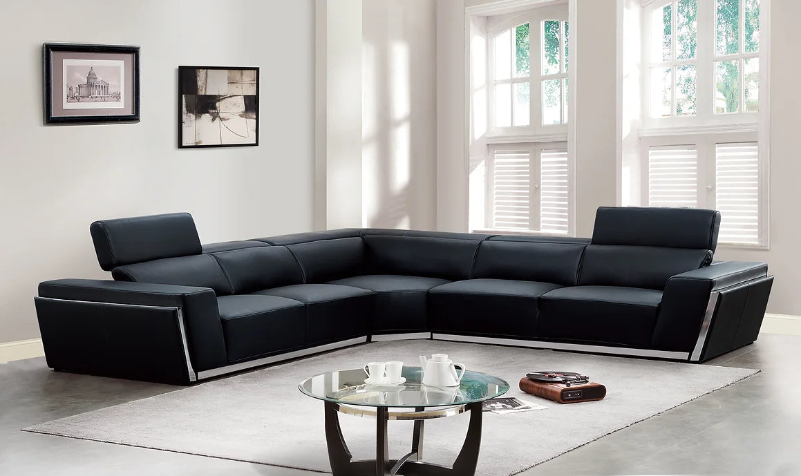 MI-8010A DOMO BLACK SECTIONAL