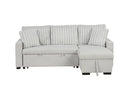 Switch S8670 NORI GREY SECTIONAL WITH PULL-OUT BED AND STORAGE CHAISE 3 image