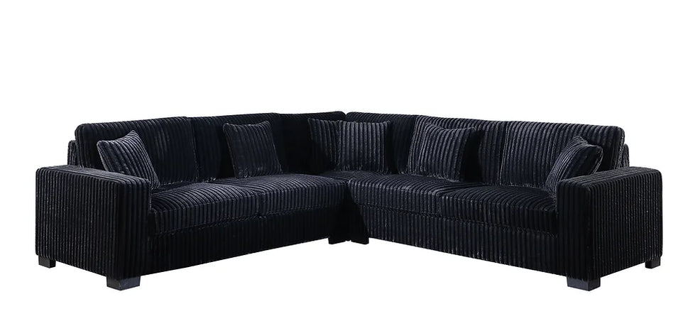 S861 COMFY II 3 PIECE BLACK SECTIONAL