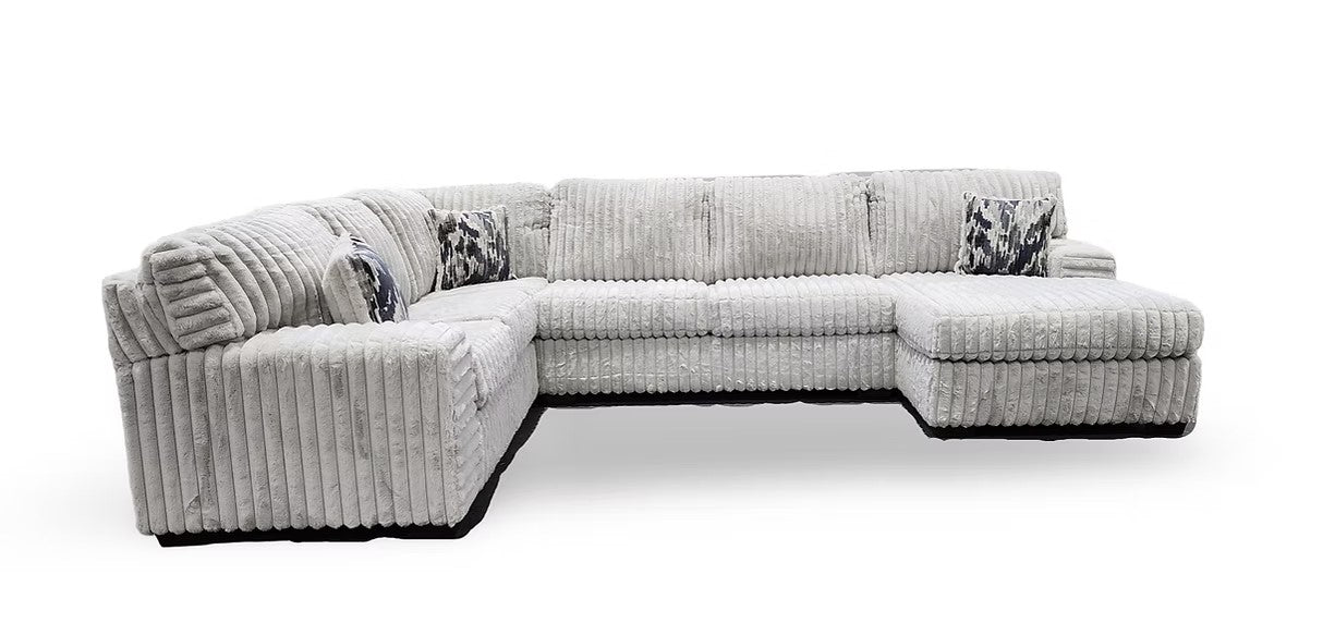 S319 AUSTIN 3 PIECE LIGHT GREY SECTIONAL