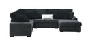 Switch S1801 BRADY BLACK SECTIONAL PLUS OPTIONAL OTTOMAN 3 image