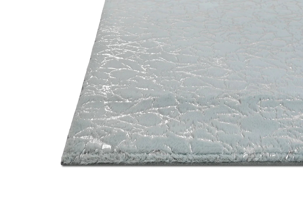RABBIT SILVER WITH SILVER 5 X 7 RUG