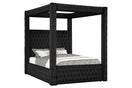 Switch B8013 MANSION BLACK BED PLATFORM BED AVAILABLE IN QUEEN AND KING SIZES 2 image