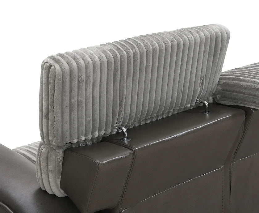 S9112 TWIST GREY 3 PIECE RECLINING LIVING ROOM SET