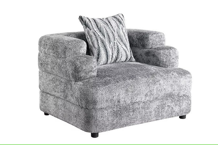 S1400 STEPSO CHARCOAL LIVING ROOM SET AVAILABLE AS 2 PIECE OR 3 PIECE SET