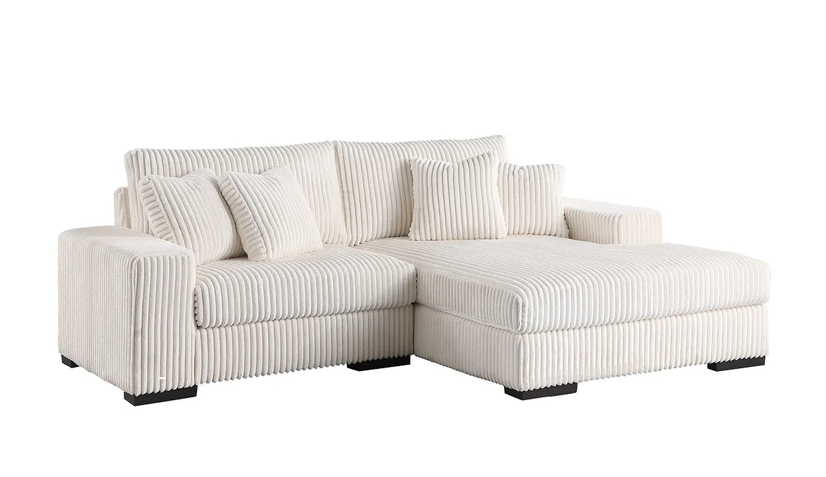 S859 COMFY 2 PIECE IVORY SECTIONAL