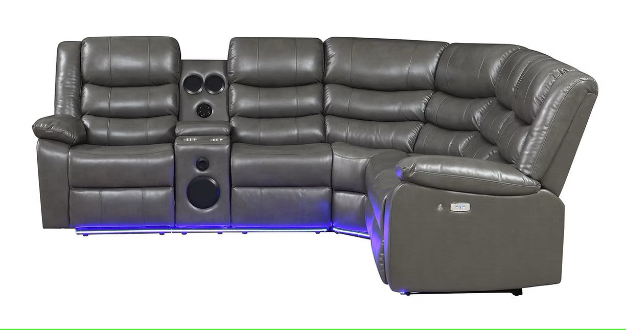 S8787 SONIC GREY RECLINING SECTIONAL